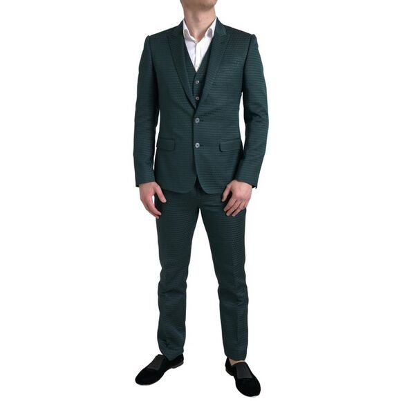 Dolce & Gabbana Other - Dolce & Gabbana Green 3 Piece Single Breasted MARTINI Men's Suit